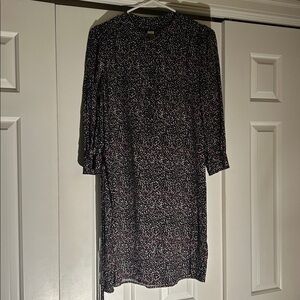 GAP Black Dress with Pink and White Speckles